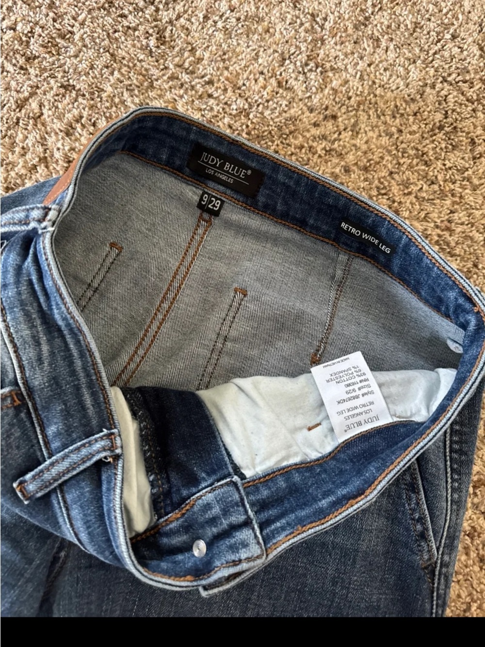 Judy Blue Lux Retro Wide Trouser Jeans size 9/29 - Picture 11 of 12